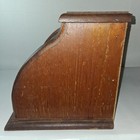 Vintage Roll Top Wood Bread Box W  Bread Lettering Rectangular