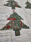 Pottery Barn Arden Tree Handcrafted Christmas Tree Quilt Queen   Sham