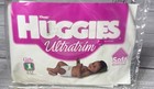 Vintage Huggies Baby Diapers Ultratrim   Supreme Size 1 Sample Lot Of 2 1997 Usa
