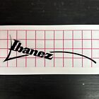 Ibanez 7 String Headstock Logo - Premium Vinyl Guitar Project Replacement Black