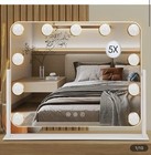 Led Lighted Makeup Vanity Mirror 16    X 13    - 11 Led Bulbs Touch Control - 5x 