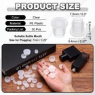 Suit For 7mm 50 Pcs Plastic Stopper Replacement Plug Cap