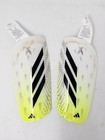 Adidas X League Soccer Shin Guards White black lemon Sz Lg Men s No Sleeves