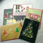 Nwt Papyrus Christmas Holiday Cards 6 Lot Unique 3d Embellished Designs New