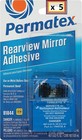 Rear View Mirror Adhesive Permatex 81844 Professional Strength Glue Lot X 5 Kits