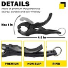 2 Pack 4 5 Inch Fish Lip Gripper Digital Scale Non Puncture Fishing Hook Clamp