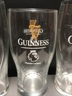Guinness Premiere League Pint Beer Glass   Set Of 2 Guinness 1759 Harp Glasses