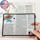 2pcs Reading Loupe Magnifying Glass 3x Book Page Magnifier Glass Lens Us Seller