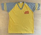 Vtg Mid-80s Jvc Video audio Tape Raglan Short Sleeve Baseball Tee Size 2 Xl Htf