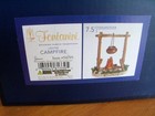 Nib Fontanini Nativity Village Accessory Collection Lighted Campfire 7 5  Inch