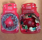 2 Yankee Candle 2007 Christmas Jingle Bells  Holly Berry 14 5 22 Oz Illuma-lids