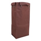 Canvas Cleaning Storage Bag Light Brown High Capacity For Janitorial Carts