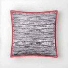 Ralph Lauren Carter 18  Floral Decorative Bed Pillow Navy Red Feather Insert Nwt