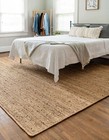 Rug 100  Natural Braided Jute Runner Reversible Carpet Modern Living Area Rug