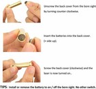 Cal  45acp 9mm Red Dot Laser Bore Sighter Cartridge Laser Boresighter W  Battery