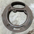 Vintage Ornate Cast Iron Stove Part Cover Base Ash Grate Barrel Cookstove Parlor