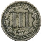1881 Three Cent Nickel Vf  Very Fine Condition Type Coin Cleaned A2046