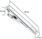 Tie Clip 4-pcs Silver Tie Bar Set For Regular Ties Business Tie Clips For Men