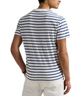 Mens Polo Ralph Lauren S s T-shirt sz Xxl white   Blue Stripes nwt