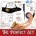 Fully Polished Kosher Shofar Set From Israel  Kudu Shofar Horn  Officially Si   
