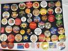 Vintage Mcdonald   s Button Lot X58 French Canada Promo Pins Collectible Rare Mix