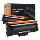 2pk Tn760 730 Toner Cartridge Replacement W chip For Brother Mfc-l2710dw L2750dw