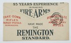 Gun Advertising Cover Remington Lady With Rifle New Market   Staunton Va