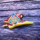 Vintage Hand-painted Mexican Talavera Ceramic Butterfly Folk Art Wall Decoration