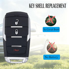 Key Fob Cover Shell Replacement Fit For 2022 2021 2020 2019 Dodge Ram 1500 3500