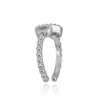 Sterling Silver Cubic Zirconia Rope Infinity Toe Ring