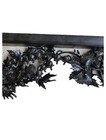 Vintage Japanese Ranma Transom Panel Wood Carved Openwork Screen Floral