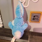 Dan Dee Collectors Choice Bunny Rabbit Plush Blue Posable Ears  Quilted 