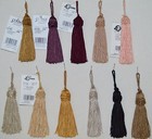 Tassel - Set Of 2 - Chainnette - 4  W  1  Loop - 16 Colors To Choose From 