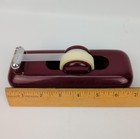Vtg Tape Dispenser Red Burgundy Maroon Eldon Office Products 1981 Plastic Works