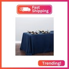 Linentablecloth 90 X 156-inch Rectangular Polyester Tablecloth With Rounded Corn