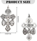 6 Pcs Pardon Crucifix Rosary Cross St Benedict Medal Catholic Rosary Supplies