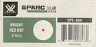 Vortex Sparc Solar Red 2 Moa Dot Sight - Spc-404