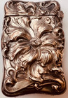 Sterling Vesta Case Match Safe Art Nouveau Gorgeous Crisp Bold 3-d Repousse