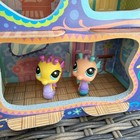 Rare Hasbro Littlest Pet Shop 2007 Lovin  Showcase Stand W  Seahorses  426   142