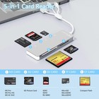 Memory Stick Pro Duo Adapter  5-in-1 Aluminum Sd tf cf ms xd Picture Card Rea   