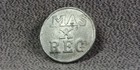 10th Massachusetts Regiment Revolutionary War Metal Gray Button Antique Repo