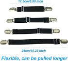 Adjustable Bed Sheet Fasteners 4pcs  Elastic Straps Clips  Grippers For Mattress