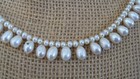 Older Vintage Genuine Pearl Drop Necklace Clasp Stamped 585  14kt  16   
