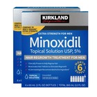 Kirkland Signature Minoxidil 5  Extra 2 Pack Men Hair Regrowth 12 Month Supply