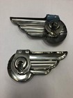 Vintage Magna Wingo Bicycle Hub Caps Set Of 2 New Blue Reflectors