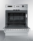 Summit Ttm7882 24 w 2 92 Cu  Ft  Single Gas Wall Oven - Stainless Steel
