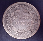 1853 Seated Liberty Half Dime   W Arrows Silver Coin