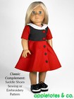 18 Inch Doll Clothes Pattern   Betty Dress Fits 18  Dolls Such As American Girl