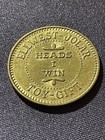 Vintage Ellwest-jolar Amusement Center Heads Tails Flipper Token Coin Toy-gift
