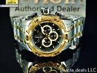 Invicta 50mm Men s Bolt Chronograph Black Dial Gold 2tone Stainless Steel Watch